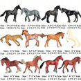 thumbnail image 5 of 12PCS Horse Foal Toy Figures, Realistic Horse Pony Toy, Plastic Horse Figurines, Horse Animal Toys for Girls and Boys, Horse Club Cake Topper Party De, 5 of 5