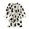 thumbnail image 2 of LSLJS Toddler Baby Boys Girls Cartoon Bathrobe Cape Beach Towel Hoodie Robe Night-Robe, Kids Robe( 5-6 Years, White ), 2 of 5