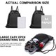 thumbnail image 4 of Bolsa de fútbol con cordón para niños, mochila de baloncesto plegable, bolsa de gimnasio, mochila deportiva con bolsa de malla de pelota desmontable para voleibol, béisbol, yoga, negro Ormromra SM-222, 4 of 6