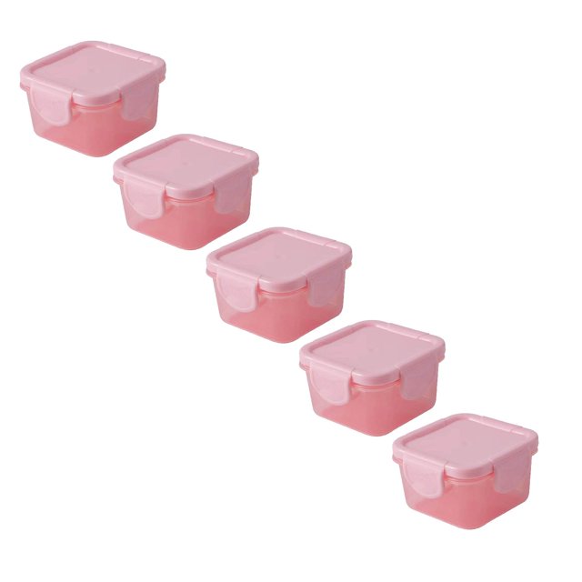 SUNONESIE 6/5/4/3/2/1pcs Small 5oz Food Storage Containers Reusable Food Storage Containers with Lids Leak Proof Condiment Food Containers Airtight Lunch Box