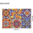 thumbnail image 6 of Coolnut Mexican Ceramics High Absorbent U-Shaped Contour Toilet Rugs Machine Washable,24"x20", 6 of 7