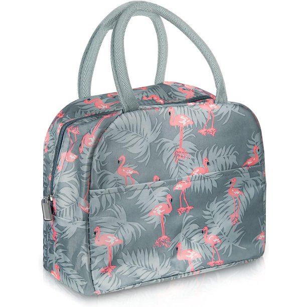 Bolsa de almuerzo aislada para mujer, bolsa de almuerzo impermeable a prueba de fugas, bolsa de almacenamiento de comida, para oficina, trabajo, playa