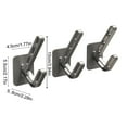 thumbnail image 2 of 3 Strong Adhesive Wall Hooks for Clothes - No Drill Easy Installation, Multi-Purpose Hangers for Home, Office, Bathroom, Bedroom, and Closet - Space-Saving Plastic Hooks in Elegant Black Finish, 2 of 6