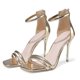 thumbnail image 1 of Zapatos de mujer Sandalias casuales con cremallera en la parte trasera Tacón súper alto Punta cuadrada Tacones de aguja brillantes Wmkox8yii hfjk3968, 1 of 8