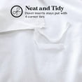 thumbnail image 5 of Superior Solid Cotton Flannel Duvet Cover Set, King/ Cal King, White, 5 of 9