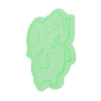 Unique Bargains 1 Pc Elephant Bath Sponge Body Scrubber Cyan