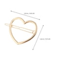 thumbnail image 2 of Luxshiny 4Pcs Hollow Heart Bobby Pins in Assorted Color Alloy for Stylish Hair Jewelry and Events, 2 of 8
