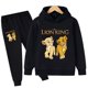 thumbnail image 1 of El Rey León Sudadera con capucha conjuntos niños invierno niños moda sudaderas con capucha pantalones 2 uds chándales bebé niño ropa traje 4-14Years150CM Gao Jinjia LED, 1 of 2