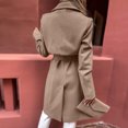 thumbnail image 4 of Vedolay Jacket Women Casual Button Down Jackets Long Sleeve Coats with Pockets Coffee,M, 4 of 5