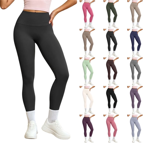 DYTTDG Women's High Waist Yoga Pants, 4-Way Stretch Elastic Waist Casual Yoga Joggers for Workout Daily Wear