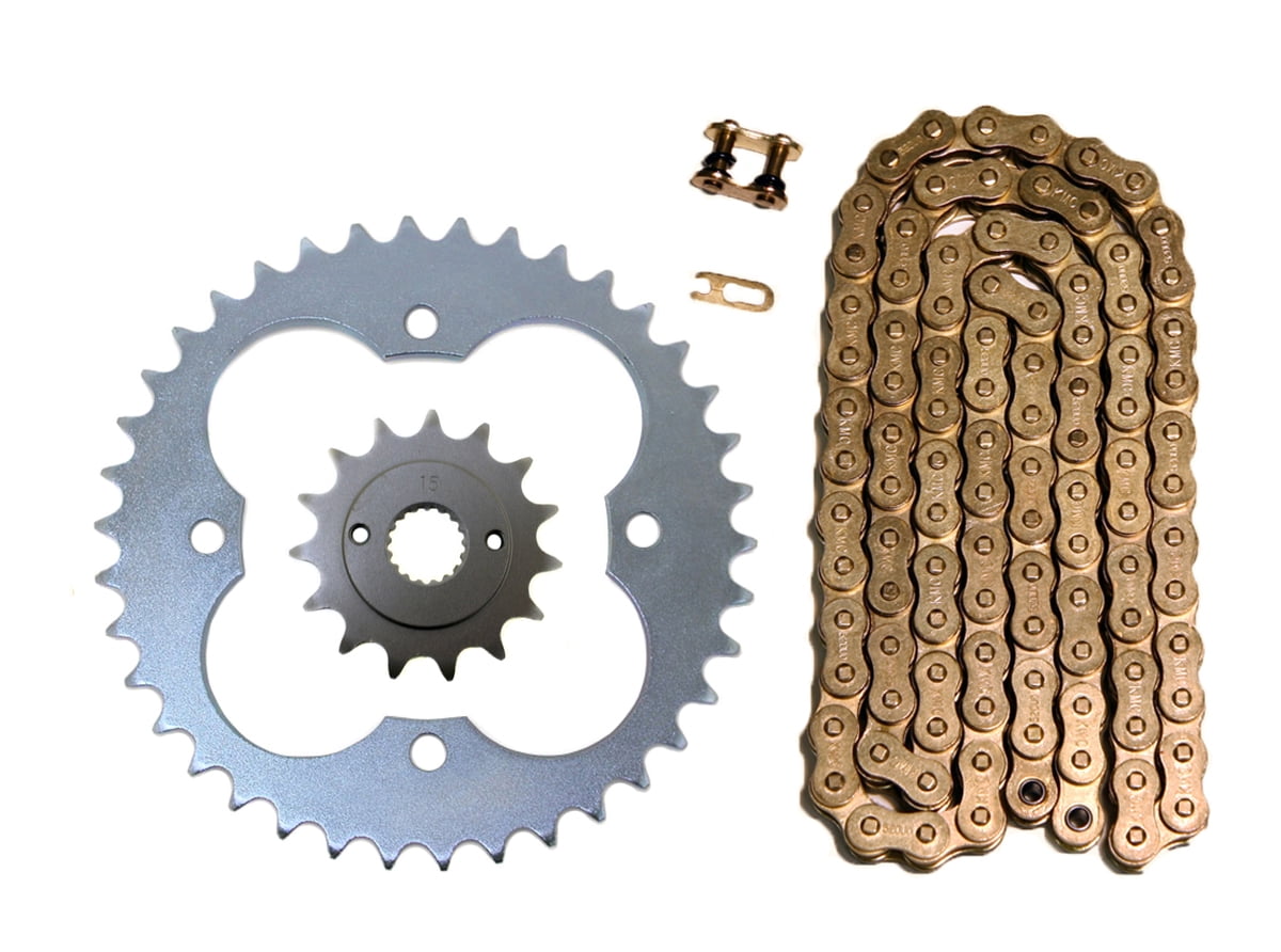 520-94L Non Oring Chain and Sprocket 15/38 for Honda TRX400EX Sportrax 1999-2004 
