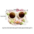 thumbnail image 2 of JYYYBF Kids Sunglasses with Hair Clips Hair Ties Set of 7 Cute Cartoon Party Accessories Set for Baby Toddler Little Girls, 2 of 4