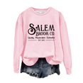 thumbnail image 2 of YVNAURA Women's 1692 They Missed one Salem Witch Trial Sweatshirt Halloween Graphic Pullover Crewneck Long Sleeve Funny Sarcastic Witch Tee for Fall Spooky Season 1 Pack, Pink,XL, 2 of 4
