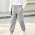 thumbnail image 5 of Cethrio Girls Cotton Sweatpants, Running Elastic Bottom Elastic Waist Casual Athletic Joggers with Pockets Gray Size 4-5 T, 5 of 7