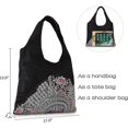 thumbnail image 4 of Bolsos de mano grandes para mujer, bolso de hombro de lona bordado grande, bolso de uso diario., 4 of 4