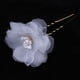 thumbnail image 4 of Paquete de 3 pinzas para el cabello con forma de flor, broches y accesorios para el cabello. Blanco, 4 of 9