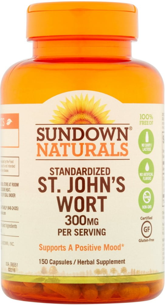 Sundown Naturals Standardized St. John's Wort Capsules 150 ea