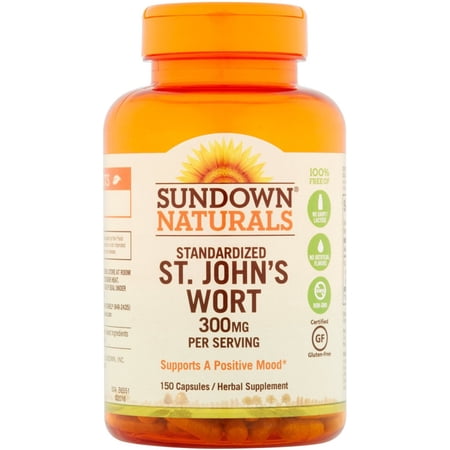 Sundown Naturals Standardized St. John's Wort Capsules 150 ea