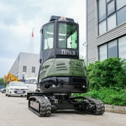 TYPHON TERROR XXV 2.7 Ton Mini Excavator with AC/Heater Cabin | 25.1 HP Kubota D1105 | Retractable Tracks
