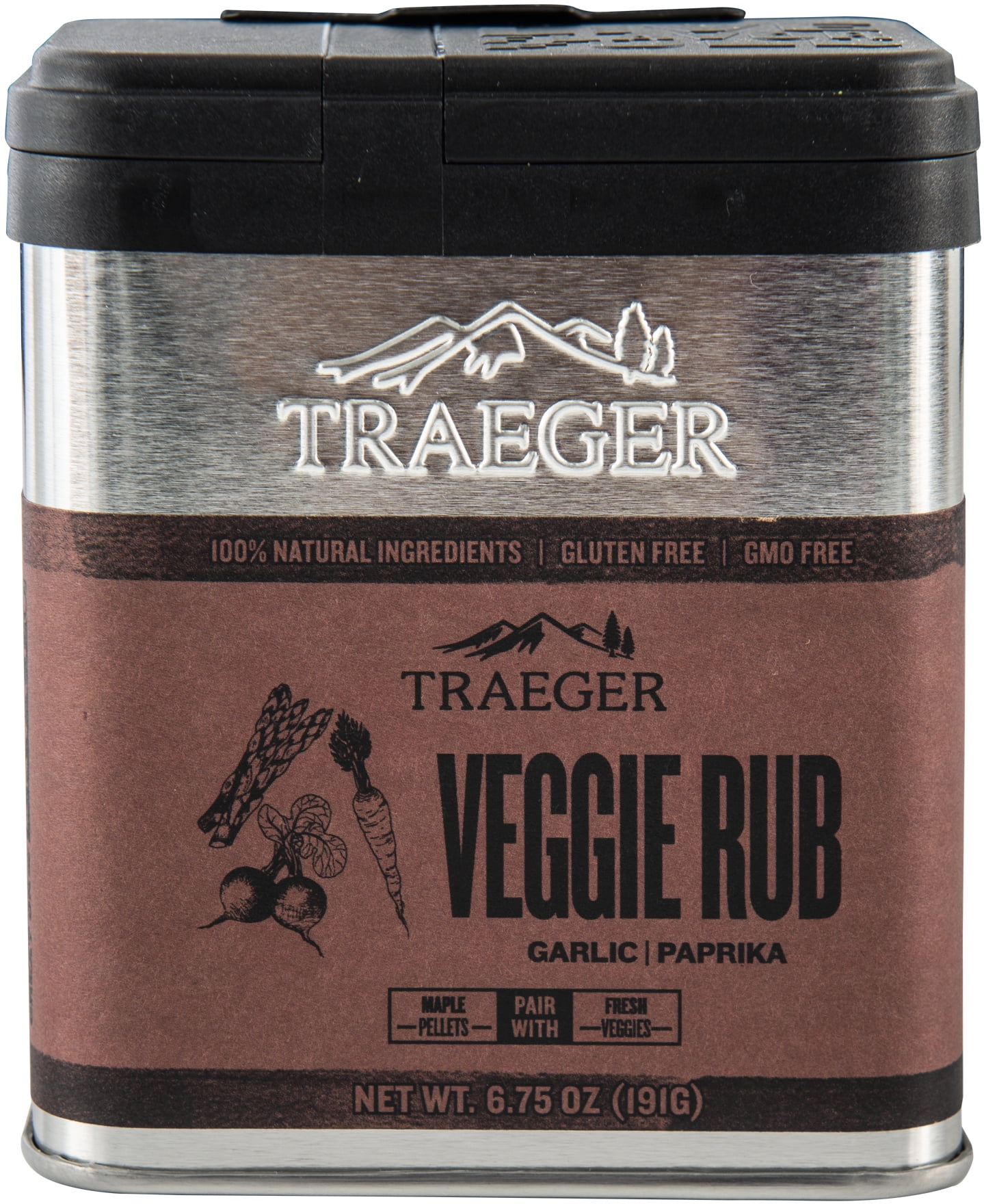 Traeger Pellet Grills 6.75oz Veggie Rub with Garlic and Paprika -  Walmart.com