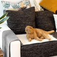 thumbnail image 5 of Alfombrilla para rascar para gatos, protección para sofá, sillón, muebles, suelo y pared, alfombrilla de sisal y lino, 130 x 45 cm, adecuada para gatos, gatitos y perros (gris claro, blanco), 5 of 5
