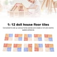 thumbnail image 3 of Pisos De Casa De Muñecas, Baldosas De A Escala 1:12, Parquet En Miniatura Colorido Para Sala De Estar De Casa De Muñecas Renovación De Dormitorio, 3 of 7