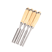 Narex (Made in Czech Republic) 4 pc set 6mm (1/4"), 12 (1/2"), 20 (3/4") , 26 (1 1/16") mm Woodworking Chisels 863010