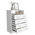 thumbnail image 5 of Boahaus Jody Modern Dresser with 4 Drawers, Manufactured Wood, White, 5 of 6