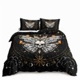 thumbnail image 1 of Butterfly And Death Moth Bedding Set For Girls Gothic Skull Boho Comforter Cover Decor Bedroom Sun and Moon Pattern Duvet Cover, 1 of 7