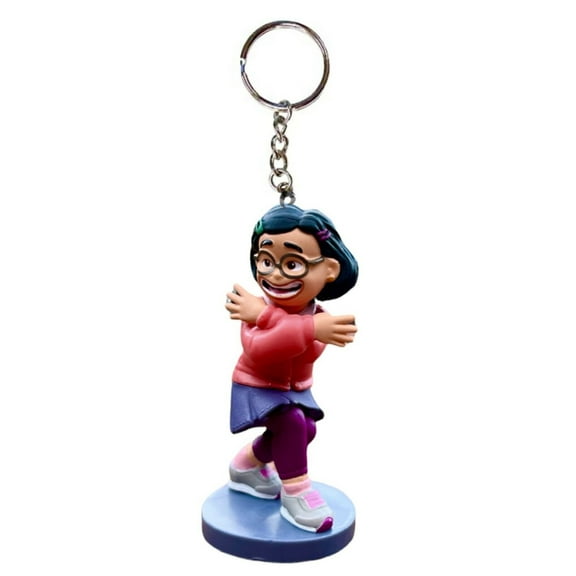 Turning Red Mei Dancing Girl Key Ring Keychain Ornament Figure Figurine Charm New