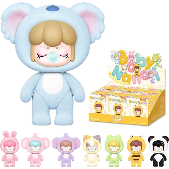Rolife Nanci Blind Box- Fluffy Party Series-Cute Action Figure-Kawaii Figures Blind Bags Creative Gift for Girls and Women