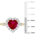 thumbnail image 2 of Everly Women's Created Topaz and Ruby 10K Yellow Gold Engagement Ring, 2 of 8
