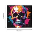 thumbnail image 3 of Xecao Colorful Skull patten Tapestry 60x51 Inches Wall Hanging Poster Tapestry for Living Room Bedroom Home Decor, 3 of 6