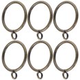 thumbnail image 2 of 20pcs Metal Curtain Rings with Eyelet Curtain Pole Rings Curtain Rod Hanging Rings, 2 of 8