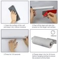 thumbnail image 2 of Portarrollos de cocina sin taladrar, portarrollos de cocina, montaje en pared, portarrollos de papel, organizador de almacenamiento, fabricado en material de aluminio, 2 of 5