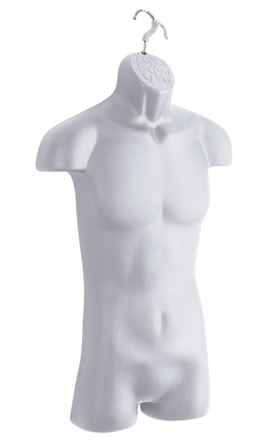 Clear Frosted for sale online Only Hangers Injection Molded Male Torso 