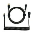 thumbnail image 2 of Cable en espiral USB a tipo C Cables divididos negros Cable de teclado DIY para teclado mecánico, 2 of 3