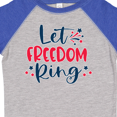 thumbnail image 4 of Inktastic 4th of July Let Freedom Ring with Stars Boys or Girls Toddler T-Shirt, 4 of 5