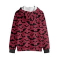 thumbnail image 5 of Uorisanigo Zip Up Hoodies Hooded Sweatshirt Red Black Bat Kids Long Sleeve Hooded Jacket Casual Warm Shirt Sweatshirt Spring Fall Activewear Hoodie for Boys Girls, 5 of 8