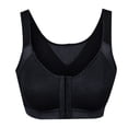 thumbnail image 4 of iHPH7 Sports Bra High Impact Front Closure Wirefree Padded Breathable Mesh Workout Yoga Gym Activewear Post Surgery Comfort Athletic Bra Black 3XL, 4 of 4
