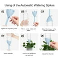 thumbnail image 4 of Self Watering Spikes 4 Pcs Automatic Plant Waterer Adjustable Water Garden Irrigation Drip Devices for Indoor Outdoor, 4 of 6