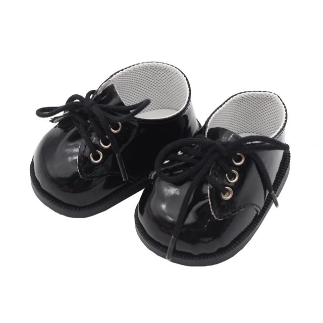 serony Chaussures à Bout Rond en PU pour Collectionneurs de Poupées Chaussures en Peluche Douces et Décoratives en Cuir PU