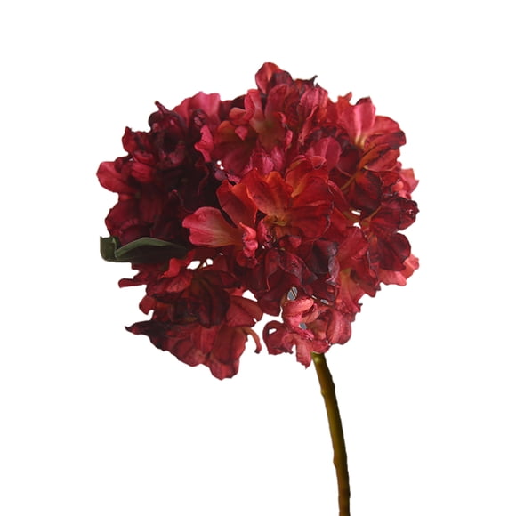 Fake Flowers Large Plants Artificial Silk Hydrangea Bush Wildflower Bouquet Rich Green Large Leaves Wedding Party Office Home Indoor Outdoor Decorations