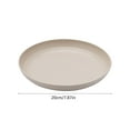 thumbnail image 4 of 7.9 Inch Wheat Straw Plates, Unbreakable Reusable Deep Plastic Plates, Lightweight, Dishwasher and Microwave Safe for Salad, Camping, and Kitchen Use, 4 of 6