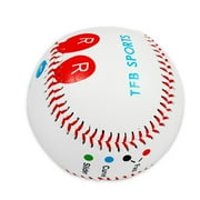 Blank Standard Baseball Balls, Official Size 9 Inch Leather Covered Practice Baseball Training Ball for League Play, Pitching, Hitting, Batting, Fielding, Autograph