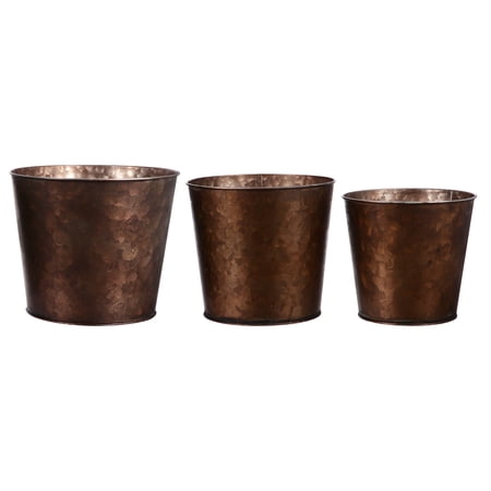 Galvanised Planter Planters Bucket Garden Herb Buckets Vintage Heavy Pots Metal Large Duty Round Plants Pot Plant