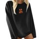 thumbnail image 1 of Gibobby Sudadera de mujer Sudaderas de moda de gran tamaño para mujer con cuello alto manga larga trajes de otoño 2023(Negro,M), 1 of 4