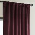 thumbnail image 5 of HPD Half Price Drapes Dark Merlot Heritage Plush Velvet Room Darkening Curtains for Bedroom & Living Room Curtains (1 Panel), Window Curtains 96 inches long, Rod Pocket Curtains & Drapes, 50W X 96L, 5 of 12