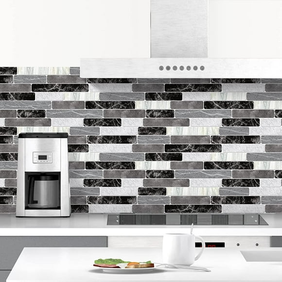 shiyou-Peel and Stick Backsplash Wallpaper, Waterproof, Self Adhesive Removable Wallpaper for Kitchen Bathroom Backsplash, Tile Contact Paper for Countertop, 17.7"x 118"