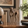 thumbnail image 5 of Vintage Dog Sculpture with Hanging Heart Charm, Antique Patina Resin Art Piece with Delicate Heart Detail for Adding Warmth to Any Space, 5 of 7